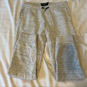 Blue Crown Sweatpants, Heathered Gray, Drawstring, Pockets